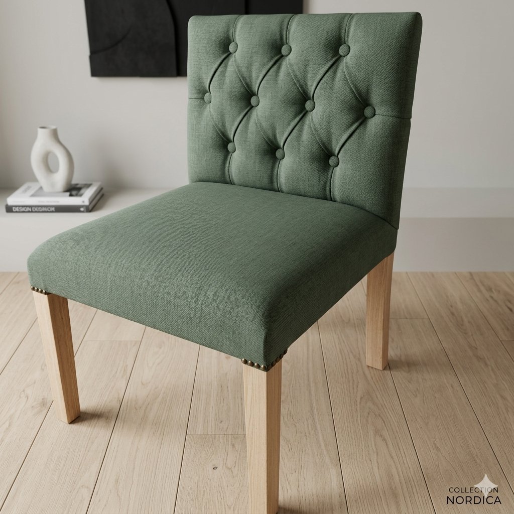 Silla de comedor tapizada